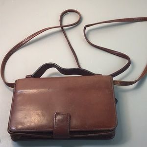 Vintage Unisex Leather Crossbody Bag